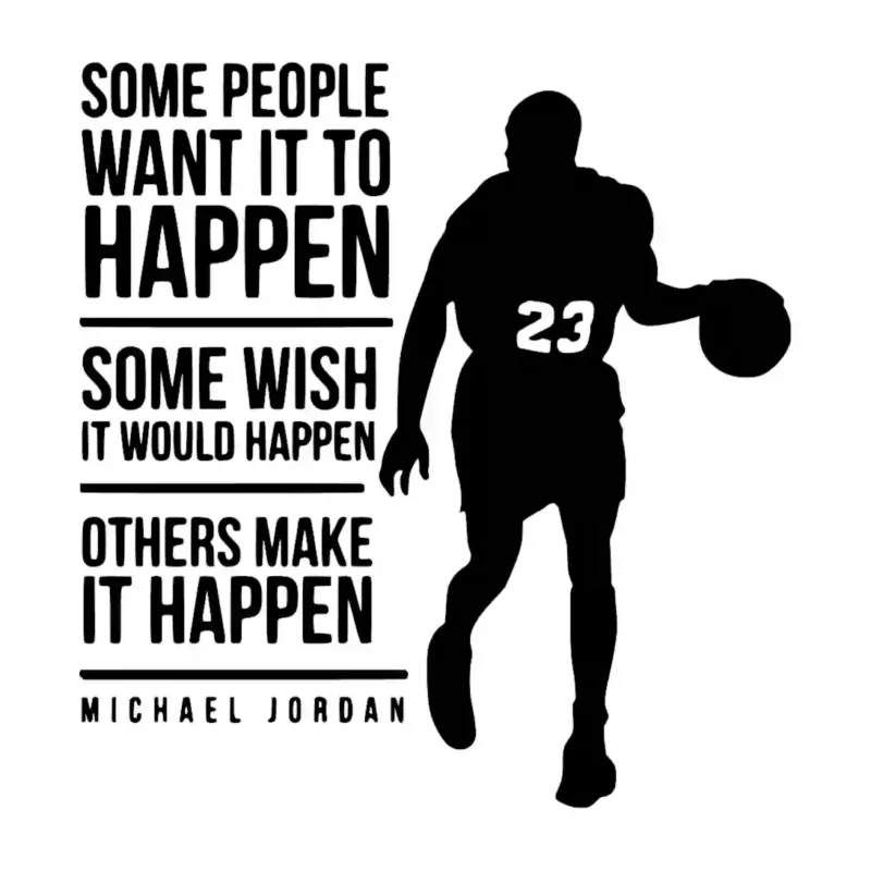 Basketball Quote Wall Stickers Black | Stickers on Wall