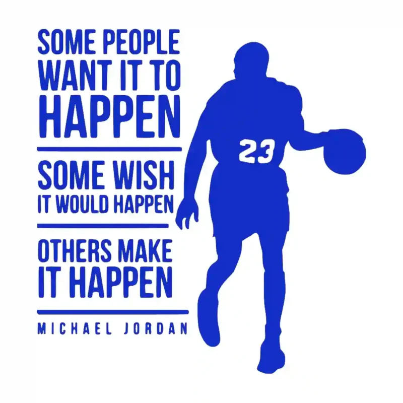 Basketball Quote Wall Stickers Brilliant Blue | Stickers on Wall