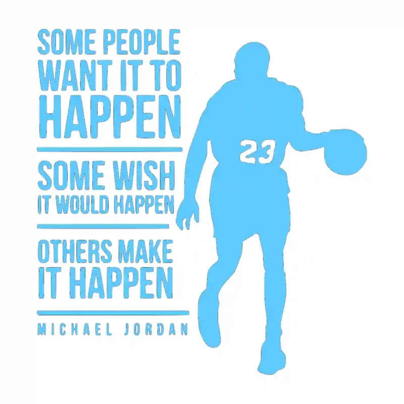 Basketball Quote Wall Stickers Light Blue | Stickers on Wall