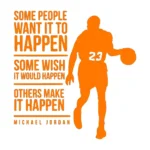 Basketball Quote Wall Stickers Orange | Stickers on Wall