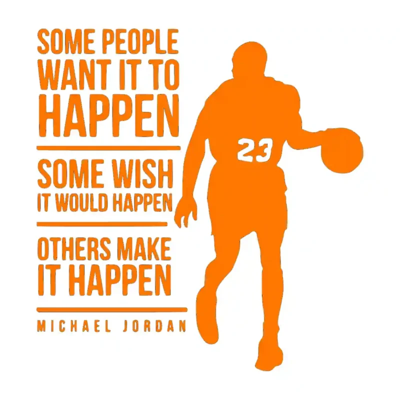 Basketball Quote Wall Stickers Orange | Stickers on Wall