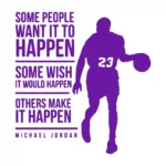 Basketball Quote Wall Stickers Perfect Purple | Stickers on Wall