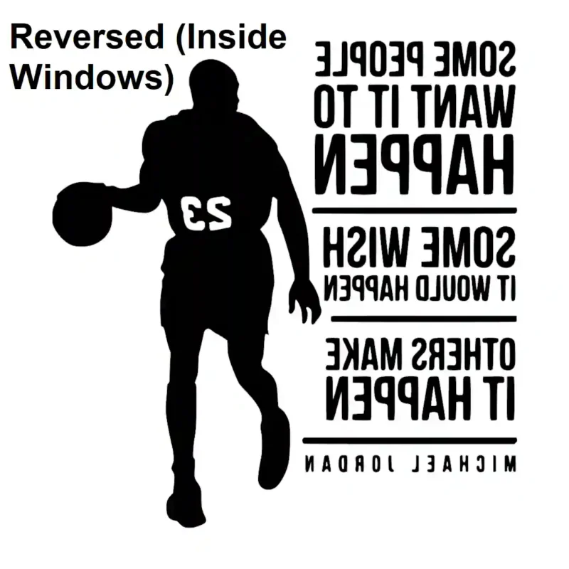 Basketball Quote Wall Stickers Reversed | Stickers on Wall