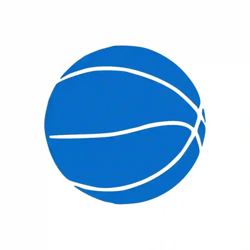 Basketball Shape Wall Stickers Azure Blue | Stickers on Wall