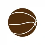 Basketball Shape Wall Stickers Brown | Stickers on Wall