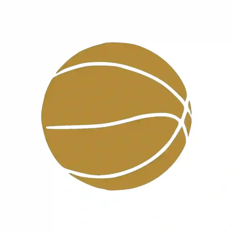 Basketball Shape Wall Stickers Gold | Stickers on Wall