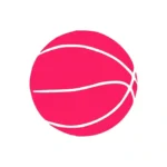 Basketball Shape Wall Stickers Hot Pink | Stickers on Wall