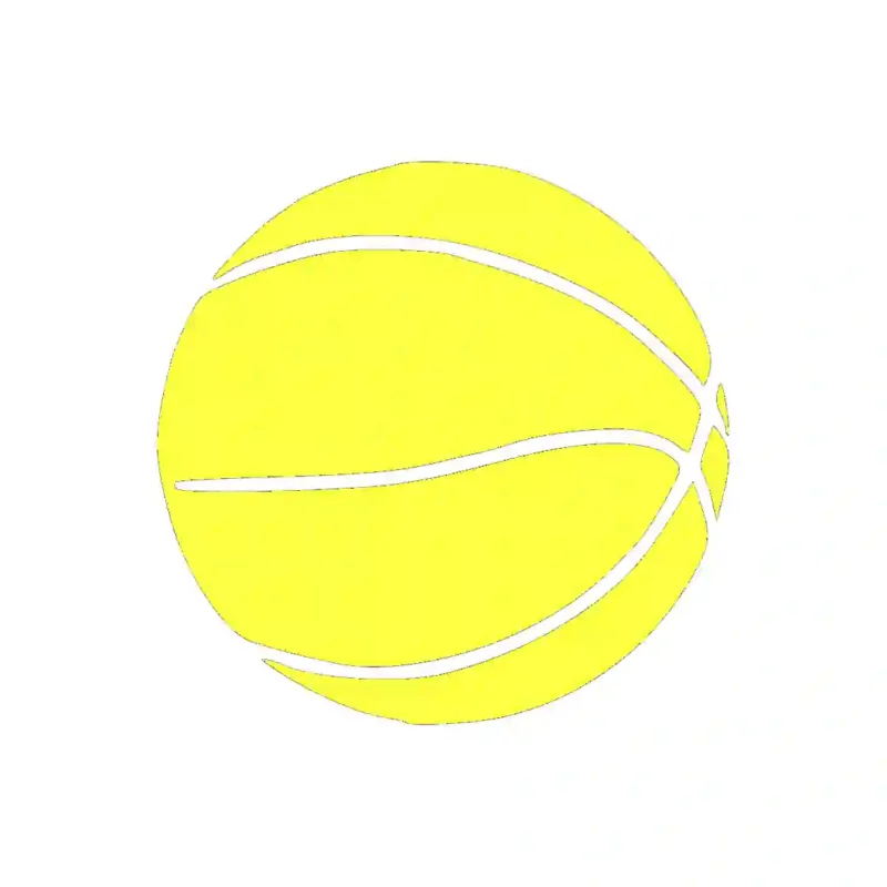 Basketball Shape Wall Stickers Lemon | Stickers on Wall