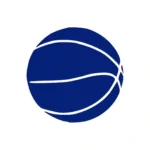 Basketball Shape Wall Stickers Medium Blue | Stickers on Wall