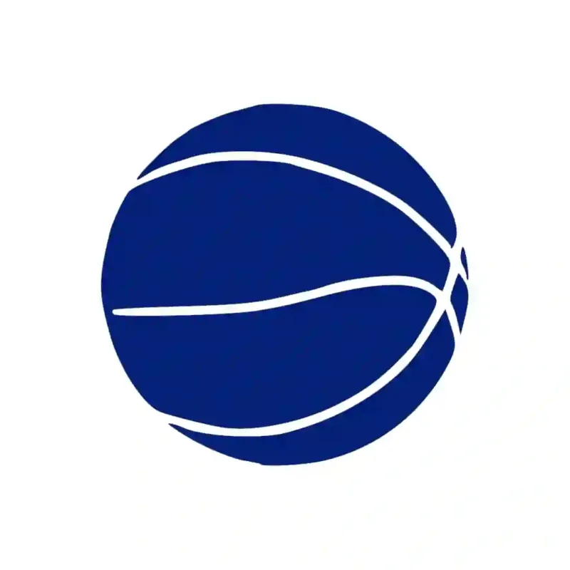 Basketball Shape Wall Stickers Medium Blue | Stickers on Wall
