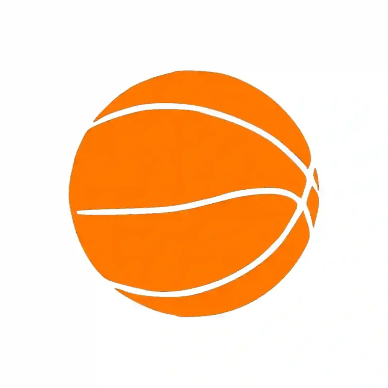 Basketball Shape Wall Stickers Orange | Stickers on Wall