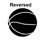 Basketball Shape Wall Stickers Reversed | Stickers on Wall