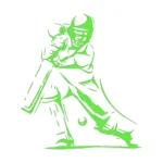 Batsman Cricket Wall Stickers Apple Green | Stickers on Wall Batsman Cricket Wall Stickers Apple Green | Stickers on Wall