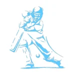 Batsman Cricket Wall Stickers Light Blue | Stickers on Wall Batsman Cricket Wall Stickers Light Blue | Stickers on Wall