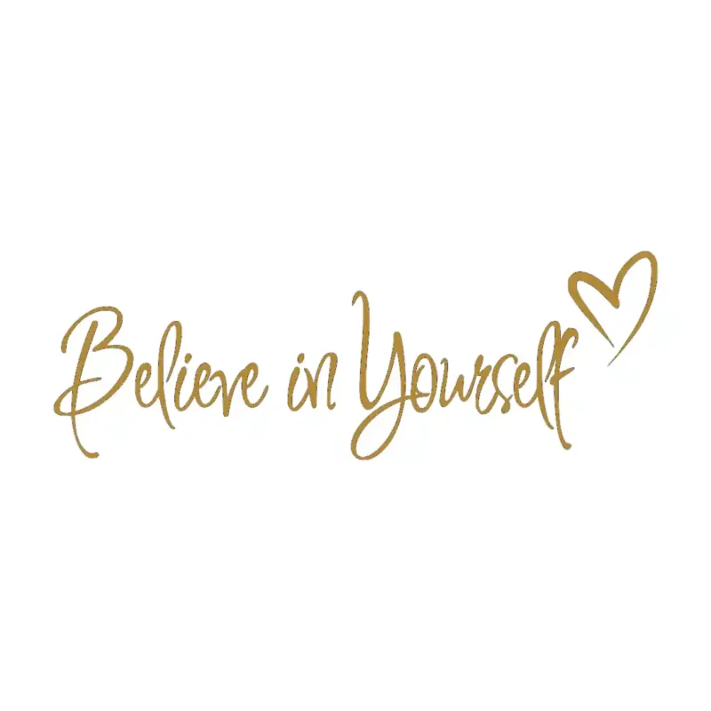 Believe in Yourself Wall Stickers Gold | Stickers on Wall