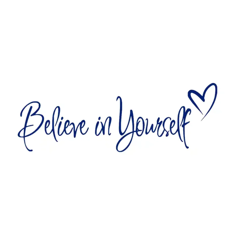 Believe in Yourself Wall Stickers Medium Blue | Stickers on Wall