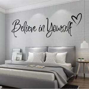 Believe in Yourself Wall Stickers Pure Black | Stickers on Wall