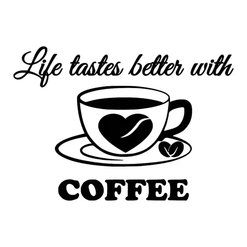 Better Coffee Wall Stickers Black | Stickers on Wall