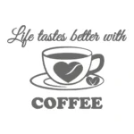 Better Coffee Wall Stickers Dark Grey | Stickers on Wall