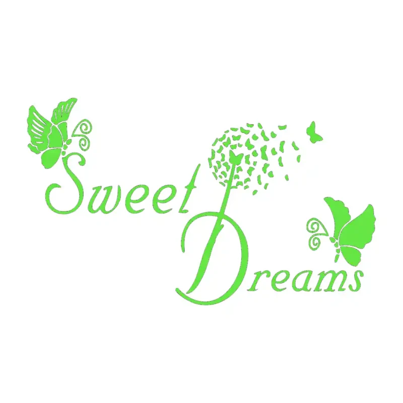 Butterfly Sweet Dreams Wall Stickers Apple Green | Stickers on Wall
