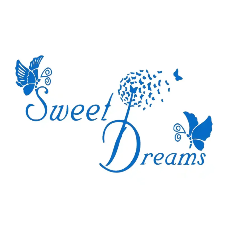 Butterfly Sweet Dreams Wall Stickers Azure Blue | Stickers on Wall