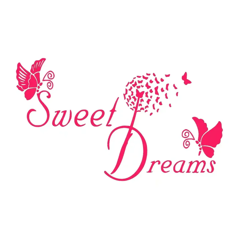 Butterfly Sweet Dreams Wall Stickers Hot Pink | Stickers on Wall