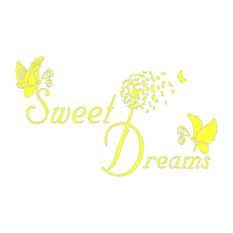 Butterfly Sweet Dreams Wall Stickers Lemon | Stickers on Wall