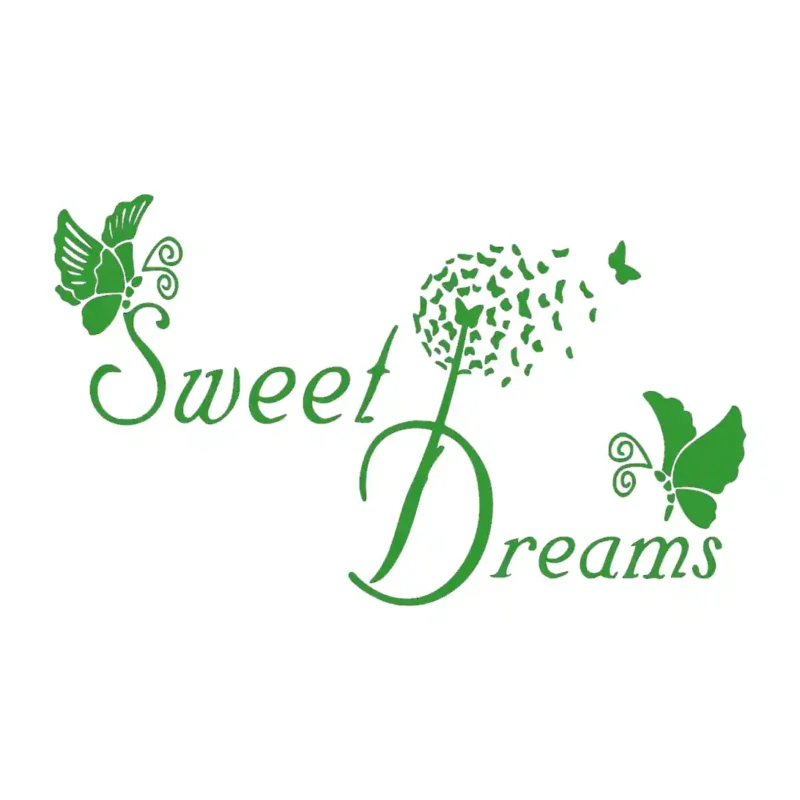 Butterfly Sweet Dreams Wall Stickers Mid Green | Stickers on Wall
