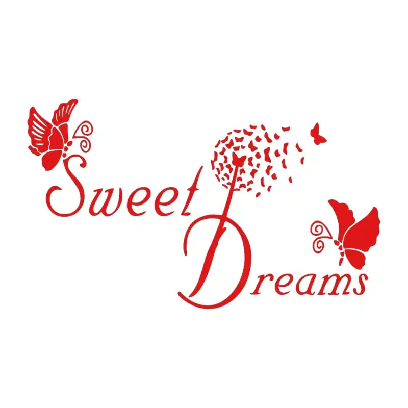 Butterfly Sweet Dreams Wall Stickers Red | Stickers on Wall
