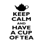 Calm Tea Wall Stickers Black | Stickers on Wall
