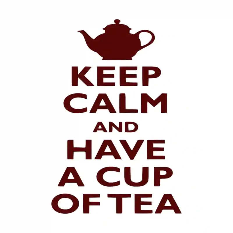 Calm Tea Wall Stickers Burgundy | Stickers on Wall