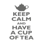 Calm Tea Wall Stickers Dark Grey | Stickers on Wall