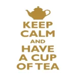 Calm Tea Wall Stickers Gold | Stickers on Wall
