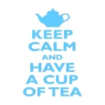 Calm Tea Wall Stickers Light Blue | Stickers on Wall