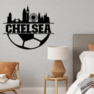 Chelsea football wall stickers pure black