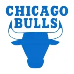 Chicago Bulls Wall Stickers Azure Blue | Stickers on Wall