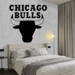 Chicago Bulls Wall Stickers Dark Black | Stickers on Wall