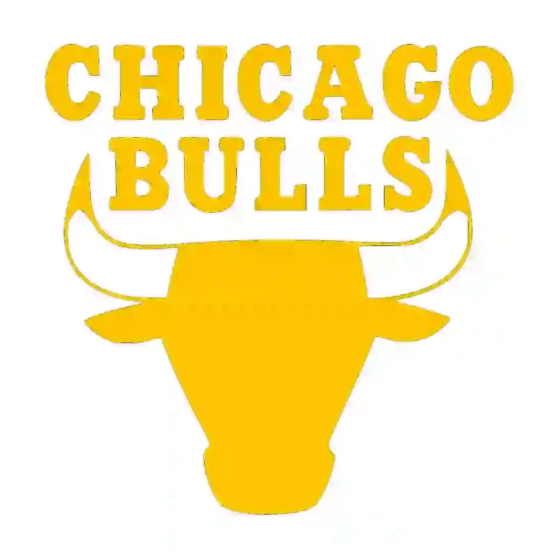 Chicago Bulls Wall Stickers Golden Yellow | Stickers on Wall