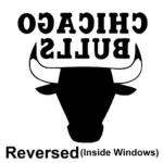 Chicago Bulls Wall Stickers Reversed | Stickers on Wall