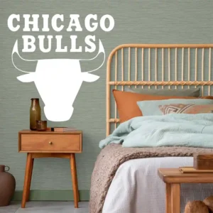 Chicago bulls wall stickers white