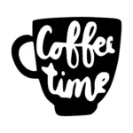 Coffee Time Wall Stickers Black | Stickers on Wall
