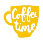 Coffee Time Wall Stickers Golden Yellow | Stickers on Wall