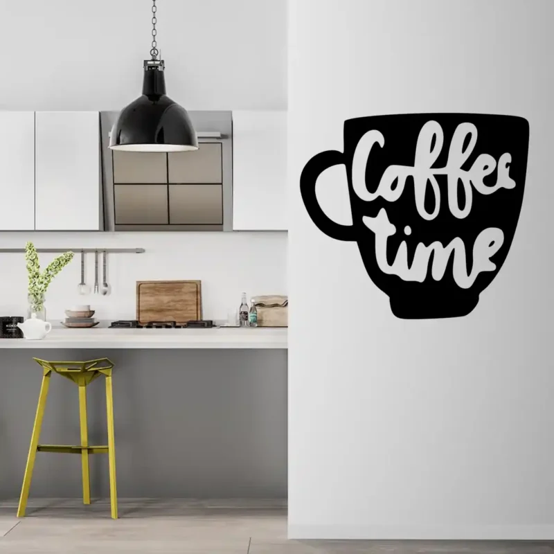 Coffee Time Wall Stickers Pure Black | Stickers on Wall