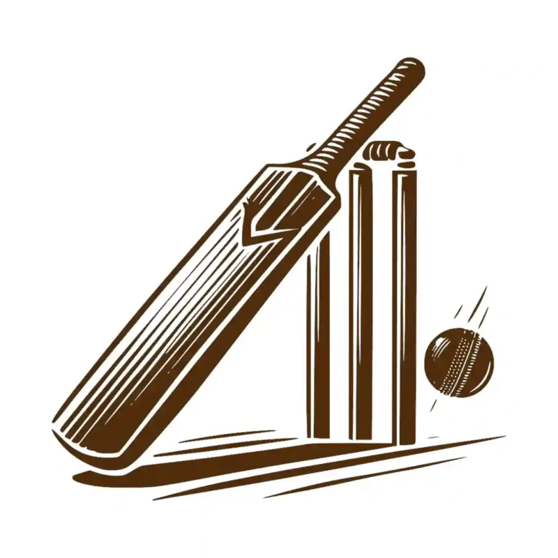 Cricket Bat Wall Stickers Brown | Stickers on Wall