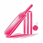 Cricket Bat Wall Stickers Hot Pink | Stickers on Wall Cricket Bat Wall Stickers Hot Pink | Stickers on Wall