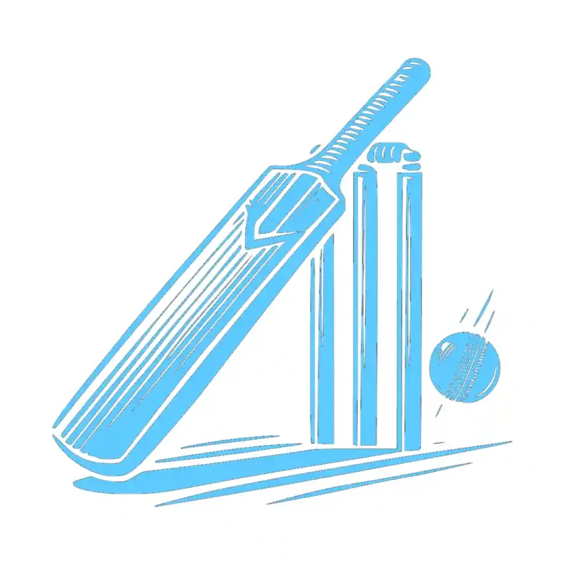 Cricket Bat Wall Stickers Light Blue | Stickers on Wall