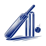 Cricket Bat Wall Stickers Medium Blue | Stickers on Wall Cricket Bat Wall Stickers Medium Blue | Stickers on Wall