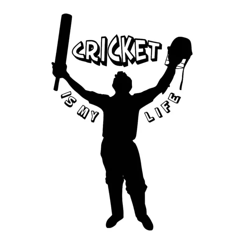 Cricket Life Wall Stickers Dark Black | Stickers on Wall