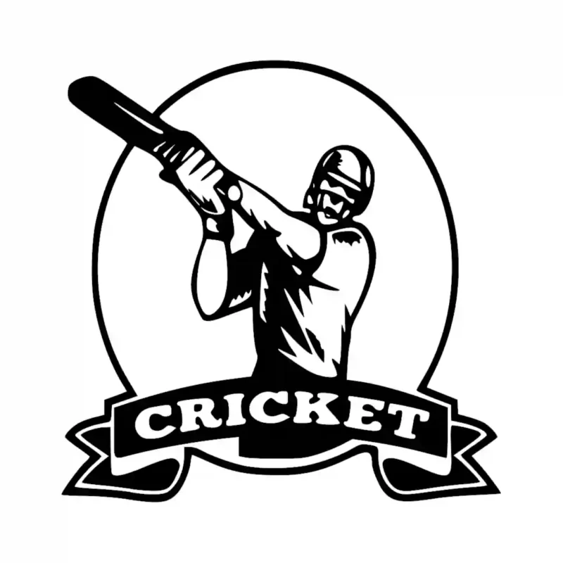 Cricket Logo Wall Stickers Black | Stickers on Wall