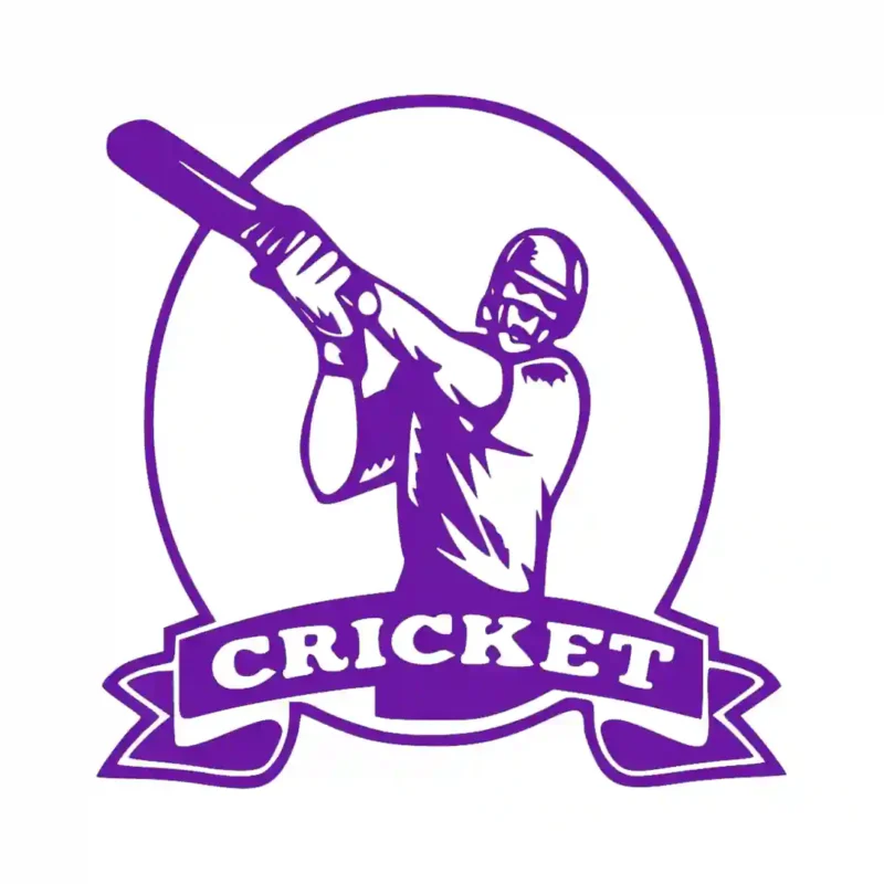 Cricket Logo Wall Stickers Perfect Purple | Stickers on Wall